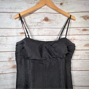 Vintage Yokko Y2K Black Sweet Heart Thin Strap Dress w Crinoline Underlay Sz 46